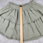 Aerie  Layered Riffle Mini Skirt Green Size S Small Photo 1