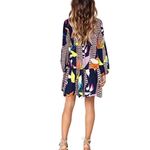 Women’s Loose Fitting Flowy Long Sleeve Lightweight Short Summer Dress Size S Photo 9