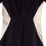 PJK PATTERSON J KINCAID BLACK WHITE LEATHER SHORT SLEEVE STRETCH LEANETTE DRESS Size M Photo 6