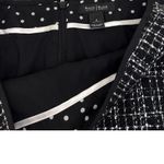 White House | Black Market WHBM  Preppy Plaid Tweed Ruffle Pencil Skirt Size 4 Photo 2