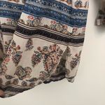 Aratta Silent Journey My Memory Button Down Shirt Blue Photo 4