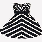 Modcloth  Chevron the Dance Floor Strapless Dress Photo 0