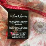 For Love & Lemons  ‘Lauren’ Red Floral Long Sleeve Front Cut Out Mini Dress Small Photo 10