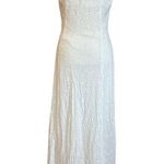 LPA Gabriella Eyelet Maxi Dress in Coconut Milk Small New Womens Cotton Photo 5
