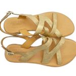Kork-Ease Yarbrough Gold Full Grain Leather Strappy Sandals Women’s Size 8 Photo 14
