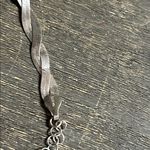 Vintage Silver Bracelet 925 Italy Two Strand Woven Flat Adjustable 8” Photo 2