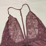Victoria's Secret Victoria’s Secret Purple Semi Sheer Lace Bodysuit Teddy Lingerie S Small NWOT Photo 5
