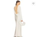 Helsa Angelica Backless Maxi Dress in Ivory Photo 1