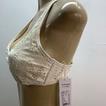 Seafolly Australia Size 12DD Cream Sweetheart Crochet Halter Bralette. New Photo 2