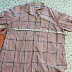 Old Navy  Pink and Blue Plaid Shirt Photo 4