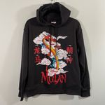 Disney Princess Grey Mulan Moo Shu Chinese New Year Pullover Hoodie Size S (6/8) Photo 0