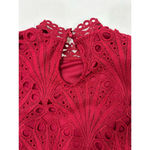 Ultra Pink Women's Top, Lace, NWT, Small Photo 4