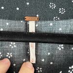 Free People  Black and White Dot Floral Print Peter Pan Top Size S Photo 6