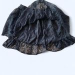 Vintage 80’s Black lace ruffle skirt By Smbol Size Large Photo 2