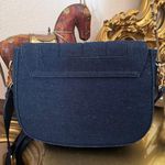 H by Halston Halston monogram bag denim crossbody purse logo H gold Photo 12