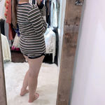 None Striped velvet onesie romper lounge size extra large Photo 3