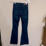 Hollister  High Rise Flare Raw Hem Denim Jeans Photo 8