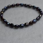 Source Unknown Dainty Peacock/Copper Colored Beaded Set Of 2 Stretch Bracelets Photo 2