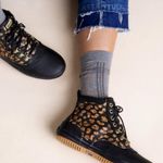 Keds  Sneakers Rain Boots Black Leopard Scout II High Tops Waterproof size 7 Photo 0