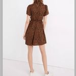 Madewell Flutter-Sleeve Wrap Mini Dress in Painted Leopard Photo 2