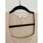 TALULAH $36 New  Square neck Ribbed Crop Tee - off white - Large Photo 5