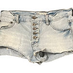 Free People  Womens Denim Jean Shorts Size 24 Cut Off 6185-16515125‎ Blue 30X3 Photo 0