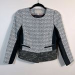 Banana Republic Career Tweed Zip Button Jacket Lined Professional Women Size 0 Photo 0