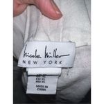 Nicole Miller  Women’s Linen Blend White Capris XL Photo 2