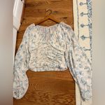 Free People  Final Rose Top Smocked Top size Small Photo 7