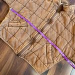 Free People Dolman Jacket 100% Cotton Quilted Faded Oversized Brown Photo 8
