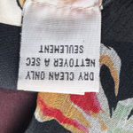 Talbots ‎ Floral 100% Silk Fit and Flare Lined Dress 8P Petite Back Zip Ruched Photo 8