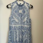 Calvin Klein Summer dress, tea length, beautiful blue on white patter. Photo 2