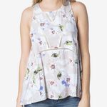 O'Neill O’Neill Beige Floral Ona Crochet Trim Tank Top Photo 0