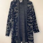 Nine West 3X animal print hooded cardigan pockets fuzzy sweater knit tiger Photo 0