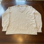 Madewell wool blend sweater women’s small light gray v-neck long sleeve Photo 4