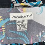 Jessica London Size 26 Floral Geometric Printed 3/4 Sleeve Shift Dress Photo 6