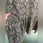 Ro & De  Anthropologie Boho Paisley Floral Print Dress Drop Waist Ruffle Sz M Photo 3