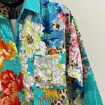 Johnny Was NWOT  Blue Leopard Shirt Dress or Cover Up Multicolor Size S Photo 3