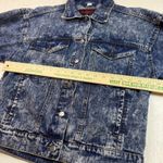 The Rolling Stones  Acid Wash Denim Jacket American Flag Tongue‎ Logo Size M Photo 5