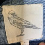 Z Supply Denim Vest Sz Medium Beaded Dip Dyed USA Red White Blue Photo 5