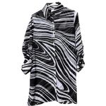 Bleu Rod Beattie BLEU|ROD BEATTIE new wave shirt women’s size small long roll up sleeves coverup Photo 1