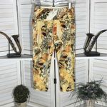 Calvin Klein Performance Capri Leggings Yellow Abstract Medium Photo 3