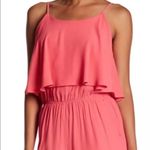 Coral Culotte One Piece Ruffle Jumper Medium NEW Pink Photo 2
