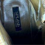 Splash Corduroy Pointed Toe Heeled Ankle Boots Carmel Tan 6.5 Photo 10