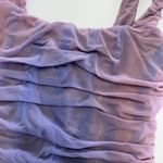 Nookie  Dress Womens Medium Blue Purple‎ Vision Midi Mesh Corset Square Neck Photo 10