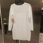 Reformation 💕💕 Dee Dress ~ Long Sleeve Mini Ivory Medium M NWT Photo 8