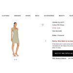 JOHN ELLIOTT Cotton Rib Dress Chaparral Summer Spring Vacation Beach Resort Green Size 0 Photo 2