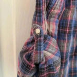 PINK - Victoria's Secret Pink Victoria’s‎ Secret plaid button down long sleeve shirt size M Photo 3