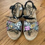 Sam Edelman  | Destin Floral Wedge Espadrille Platform Leather Sandals Size 8 Photo 6