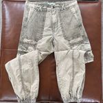 Urban Outfitters Acid Wash Cargo Pants Joggers High Rise Bleach XS 2 Photo 1